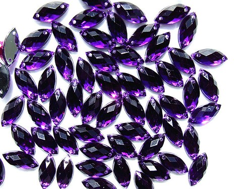 Purple 7x15 marquise - purple, mm