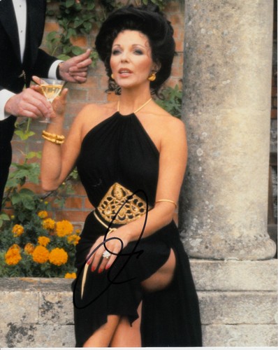 Joan collins signed photo - joan,