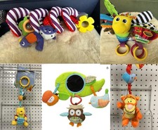 Baby Activity Stroller Pram Hanging soft Toy Lamaze Disney Sensory Rattle Gift