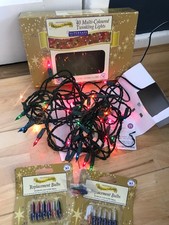 Retro Vintage Woolworths 40 multi coloured twinkling lights