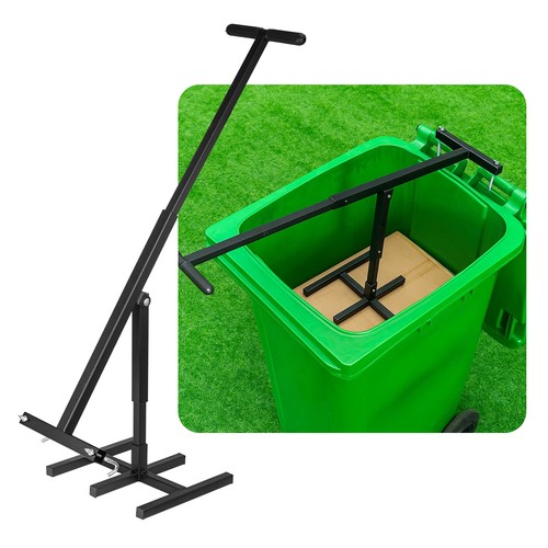 Steel manual wheelie bin - manual,