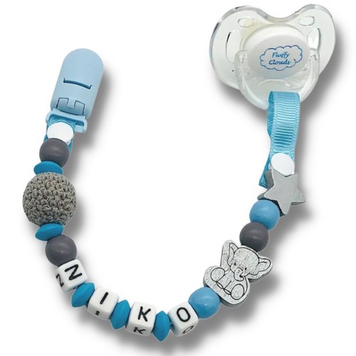 Dummy clip personalized - clip, wooden