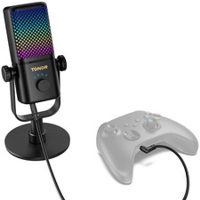 TONOR Gaming Microphone Compatible with Xbox, RGB Condenser Streaming Mic
