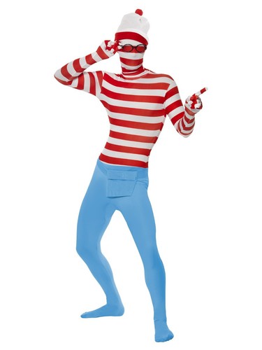 Mens wheres wally costume - wheres,