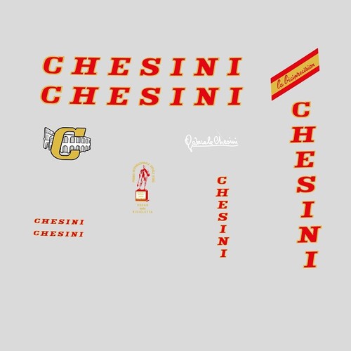 Chesini bicycle decals - chesini,