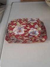 VTG Royal Winton Grimwades June Festival Covered Butter Dish 