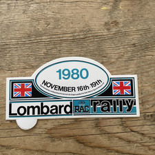 Lombard RAC Rally 1980 original sticker