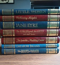 The Great Writers Library Books x7 Bronte Hardy Stevenson Steinbeck 1988 Series