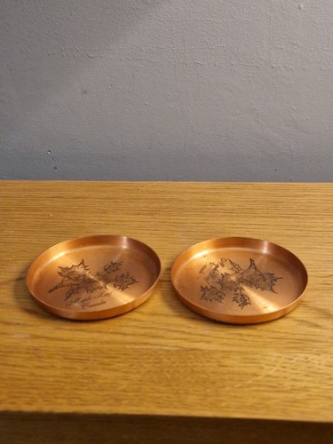 Two solid copper small trinket - solid,