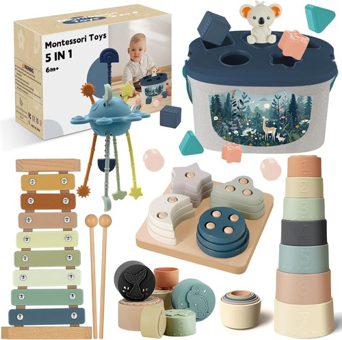 Montessori baby toys - in, 1