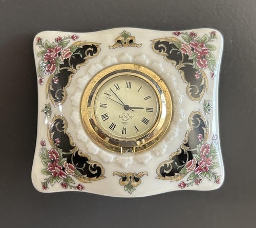 Lenox porcelain vanity clock - porcelain,