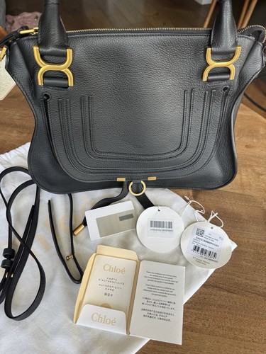 Chloé marcie medium black - marcie,