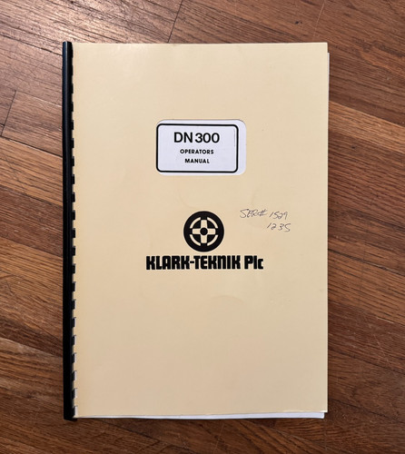 Klark teknik dn300 owner - dn300, owner's