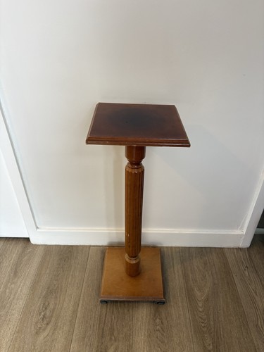 Vintage wooden pedestal side - vintage,