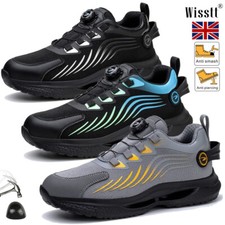 Safety Trainers Shoes Steel Toe Cap Trainers Work Shoes Men Women Anti-slip UK