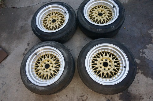 Bmw e30 et20 gold bbs - 15", rs