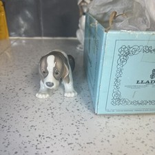 Lladro Dog puppy dog rare with