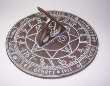 Vintage Solid BRONZE Garden SUNDIAL