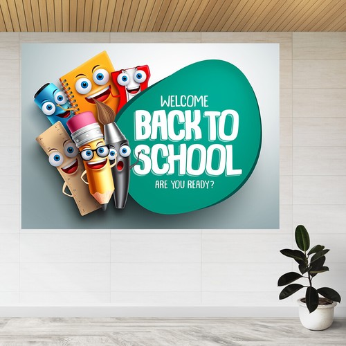 Back school vector - to, banner