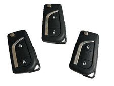 3 x Toyota 2 button flip key