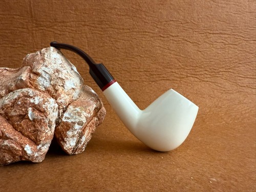 Meerschaum pipe smooth apple - pipe,