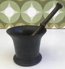 Antique Verdigris Bronze Pestle & Mortar. Possibly Apothecary.