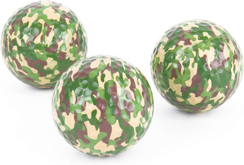 Camo golf balls pack novelty - balls, 3-pack