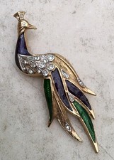 A VINTAGE GILT METAL & ENAMAL