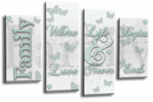 Family quote wall art - family,