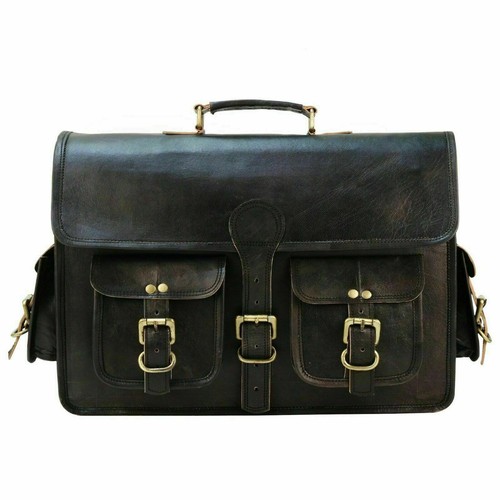 Leather laptop bag - laptop, genuine