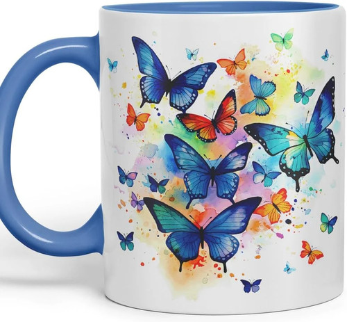 Vixar ceramic mug blue - ceramic,