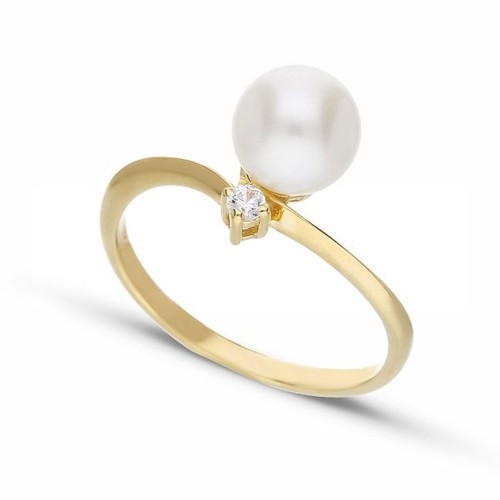 Carat gold pearl and - pearl,