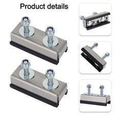 2X Camper Van Motorhome Roof Rail Mounting Brackets for Solar Panel or Roof Rack