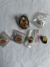 Tetley Bitter Key Ring +Brewery Pin Badges  For Marston , John Smiths, Guinness