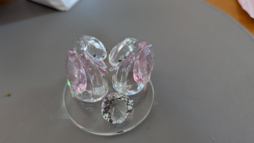 Miniture glass swan - miniture,