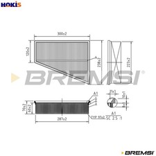 AIR FILTER FA0532 FOR FORD