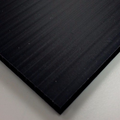 4mm black correx fluted - black,