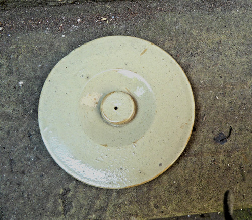 Vintage stoneware salt - salt, glazed