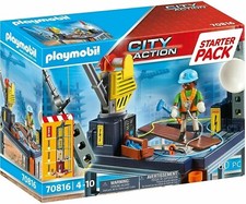 Playmobil 70816 Starter Pack Construction Site with Crane