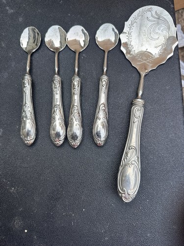 Sheffield silver plate - plate, spoon