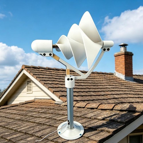 10w white spiral wind turbine - spiral,
