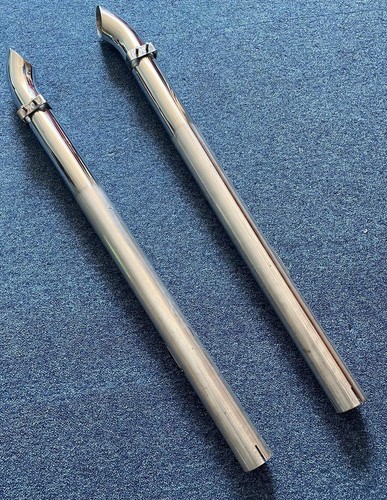 Pair long exhaust tail - pair,