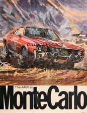 1969 AMX AT MONTE CARLO 11X14