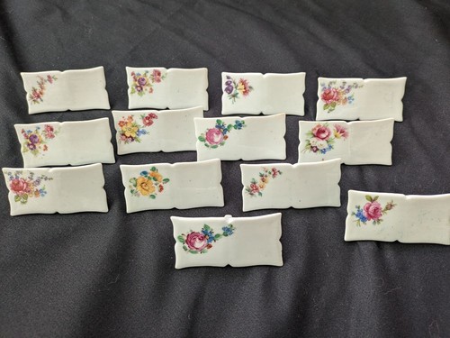 Vintage porcelain place card - vintage,