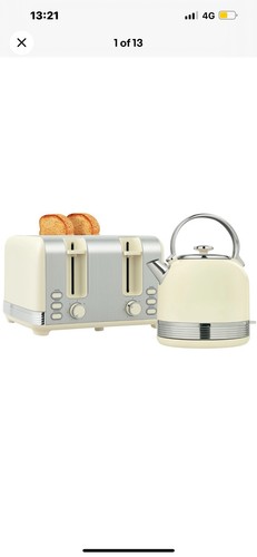 Homcom cream kettle and - cream,