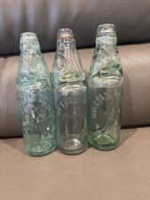 3 - Old Vintage Antique Glass CODD Bottle, William Ashcroft, Winter & Aincer + C