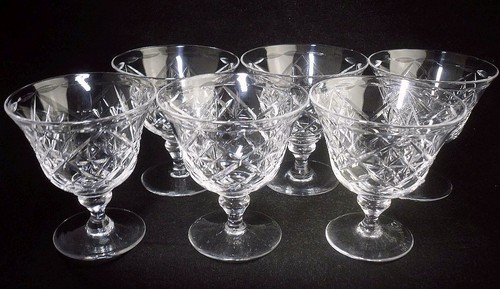 Set vintage tudor crystal - of,