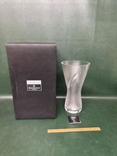 Fine 14" Waterford Crystal REVE  Vase by John Rocha  Signed W/ Original Box Rare