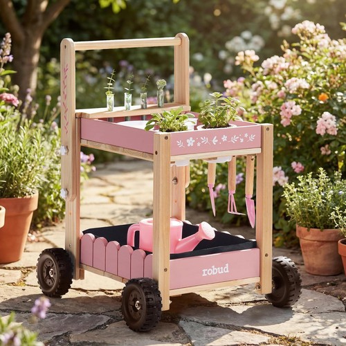 Robud pink kids - gardening, cart