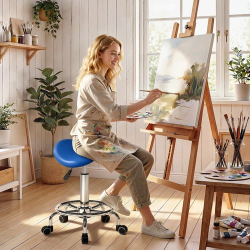 Homcom saddle chair - homcom, chair,
